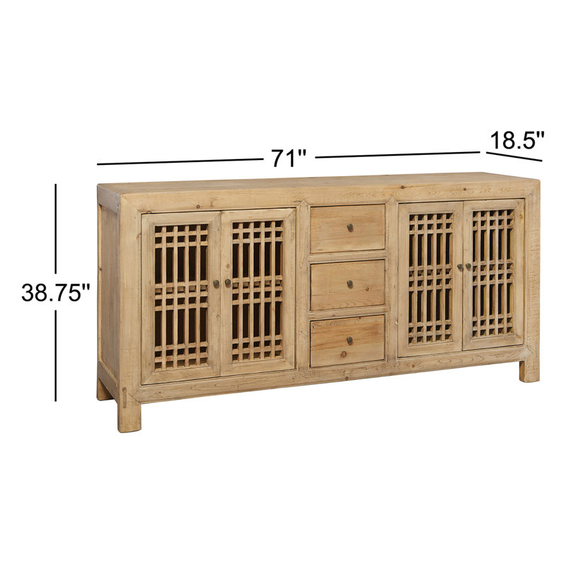 Norris 71'' W Solid Wood Sideboard