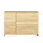 Buffet moderne en bois avec 2 portes, 1 rangement et 2 tiroirs - Portes d'armoire de rangement pour la porte d'entrée - Console de salle à manger, 43,3 po-1783568720