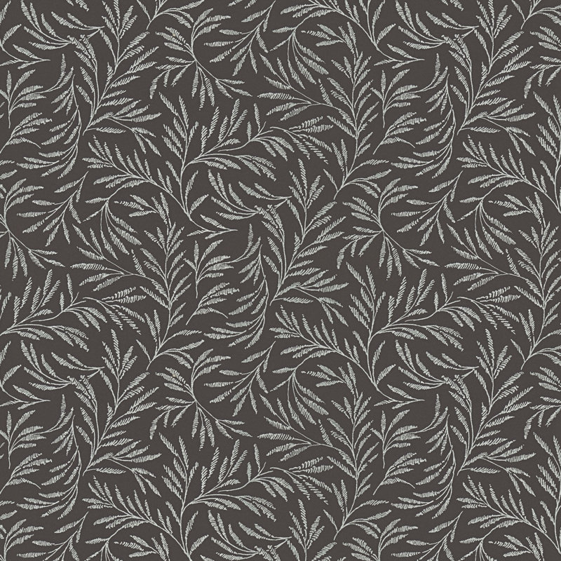 Bustos 10.05m x 53cm Matte Wallpaper Roll, Grey/Anthracite