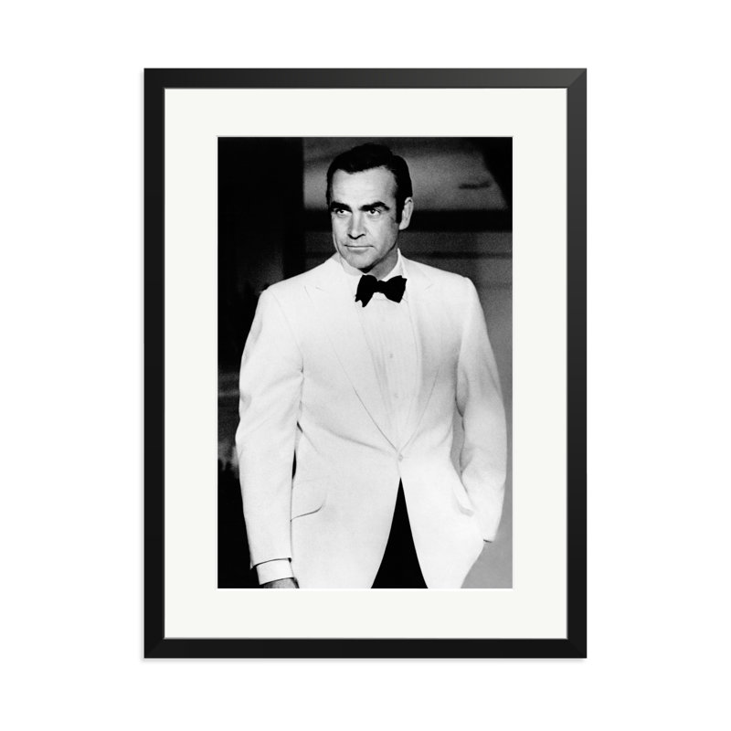 Connery, 'Diamonds Are Forever' 1971, Black, 31" H x 23" W