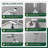 Adjustable 12" High Pressure Dual Shower Head with 12-Spray Handheld Shower-102030995