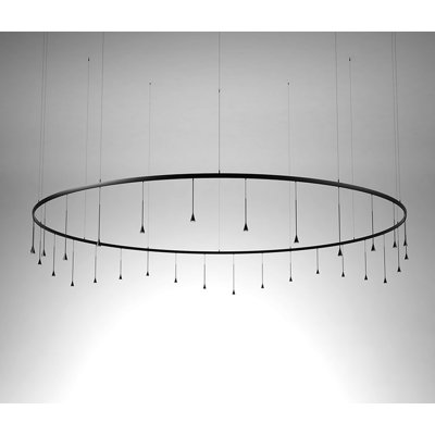 Skybell 30 - Light Dimmable LED Wagon Wheel Chandelier