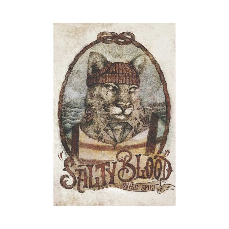 Salty Blood by Mike Koubou - Wrapped Canvas Print, 66.04cm H x 45.72cm W x 1.9cm D