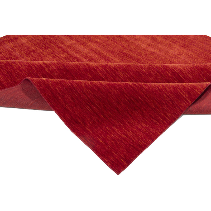 Vekakis Hand Loomed Gabbeh Rug, 100% Wool, Solid Color, Fade & Stain Resistant, Durable, All Sizes, India-Made.