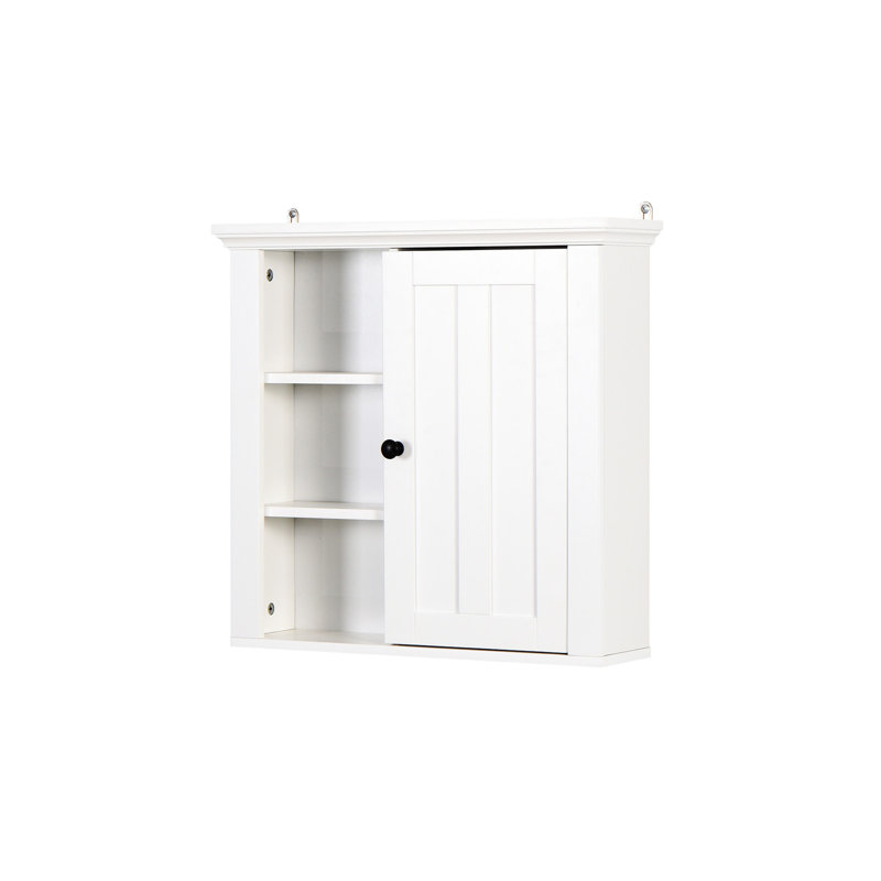 20.46x5.58x20 Inch Bathroom Cabinet With Door, White , Enticing Style, Waterproof , Easy Assembly, Adjustable Shelf, Ideal Over Toilet Storage For Bathroom, Office, Kitchen, Bedroom Alluring Design,