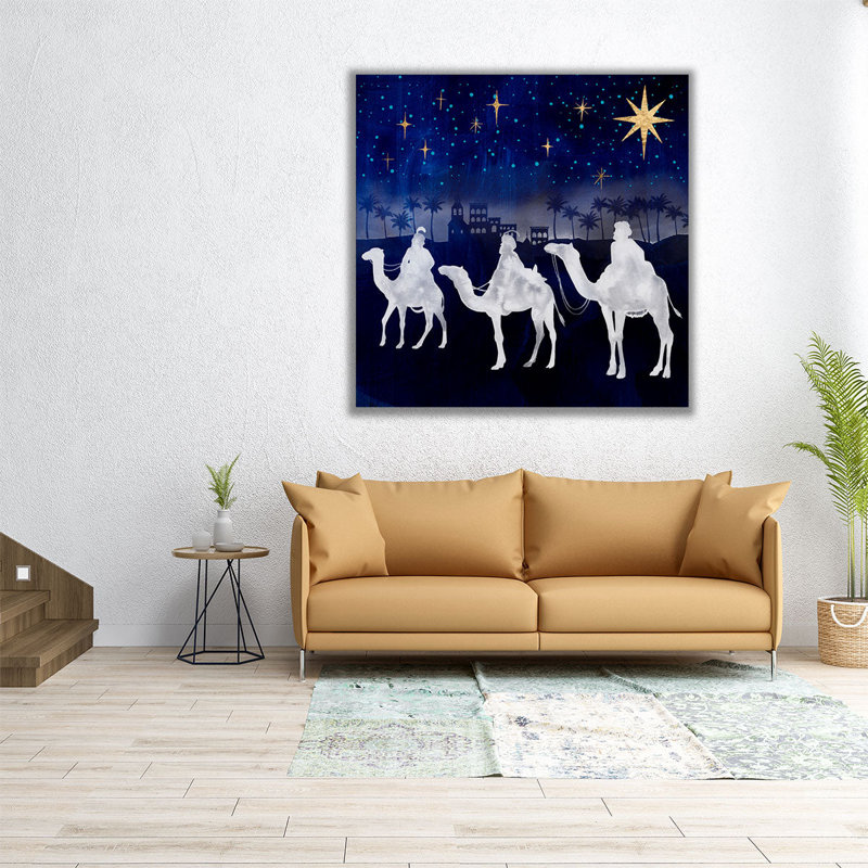 «Midnight Star Of Bethlehem II», reproduction d'art sur toile, H 12 po x l 12 po