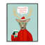 Hipster Deer Merry Latte, giclée encadrée, design par Jilly Jack Designs-778411558-778411559