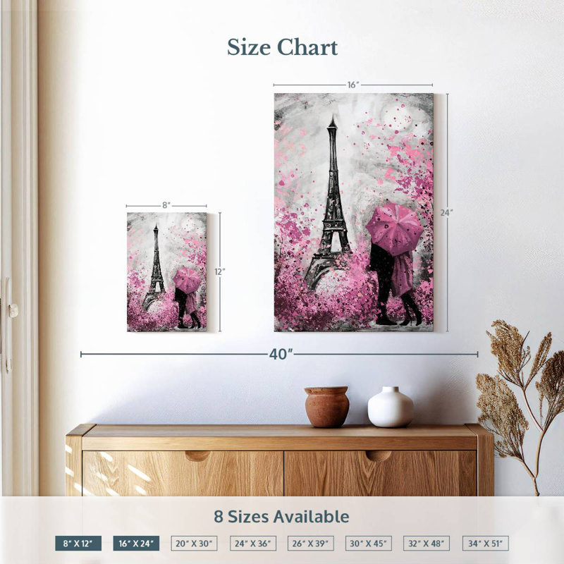 Rose Aime Paris Pop, H 12 po x l 8 po