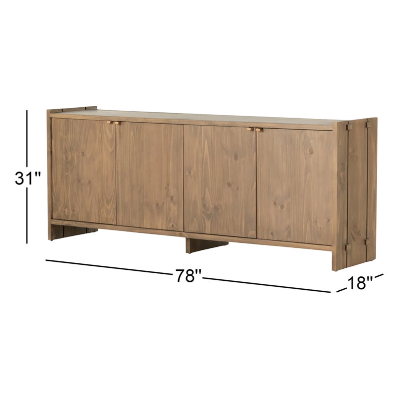 Etro 78'' W Sideboard, Brown