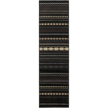 Tiza Geometric Brown/Black Indoor / Outdoor Area Rug Joss & Main Rug Size: Rectangle 7'10 x 10'9