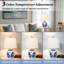 Lampe de table classique en céramique bleue et blanche 21 po pour chambre à coucher, lampe de table de chevet en porcelaine traditionnelle
