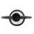 Single Circle Aluminum Candlestick in Black