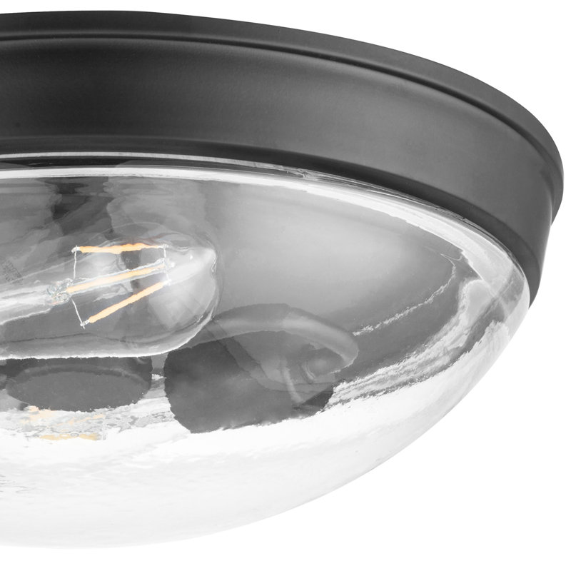 Madalyn Dome Indoor Flushmount Light, Bronze, Clear
