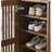 Grille Floor Standing Shoe Storage Cabinet