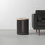 Lora Solid Wood Drum End Table-1633382947