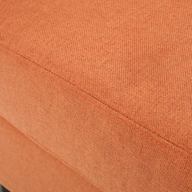 Chaise d'appoint, fauteuil simple rembourré pour l'intérieur, Orange