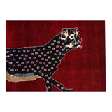 Animal Pictorial Cheetah Hand Knotted Rug 3'4"X 4'8"