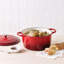 Cocotte en fonte émaillée avec couvercle-86793730-86793733