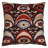 Oreiller de style turc en noir / rouge / brun