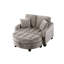 Canapé à deux places, canapé-lit double, avec accoudoirs et dossiers irréguliers, repose-pieds avec espace de rangement, deux petits coussins décoratifs, convient au salon et à la chambre à coucher-417999321