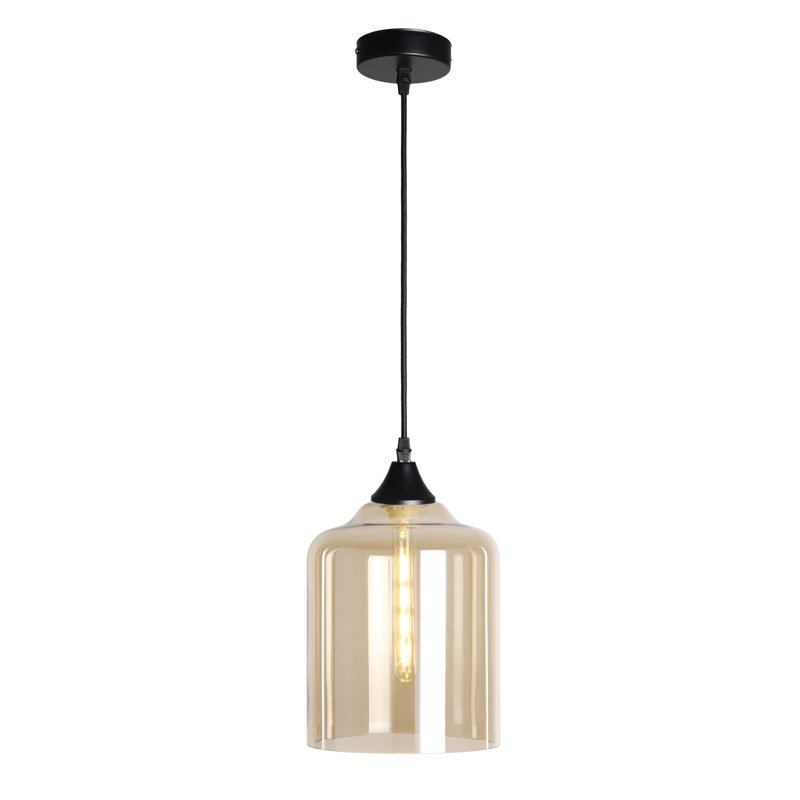 Aevry 1 - Light Pendant, Amber, Black