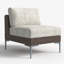 Wicker Outdoor Armless Lounge Chair-2020061444