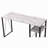 Rectangular Writing Desk With 2 Tier Shelf-1955342053