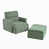 Tissu vert foncé