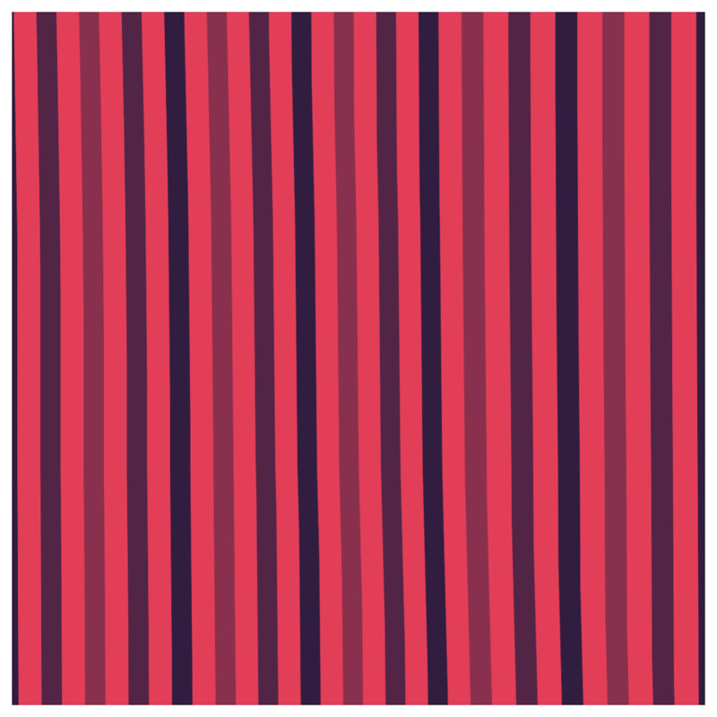 Édredon à rayures rouges et bleu marine, Lit simple