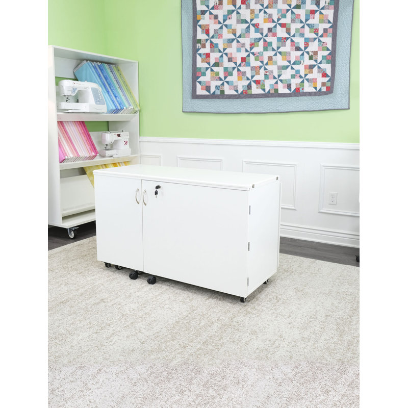 Arrow Sewing Aussie Dual Rail Electric Sewing Cabinet, White