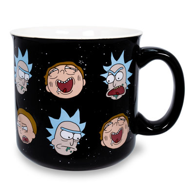 Tasse de camping en céramique Rick And Morty Peut contenir 20 onces