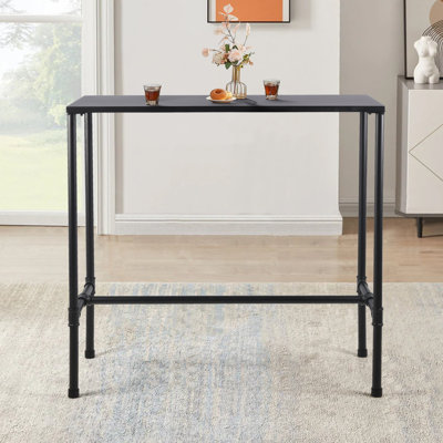 Williston Forge Height Industrial Rectangle Bar Table