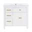 36 Inch White Bath Vanity