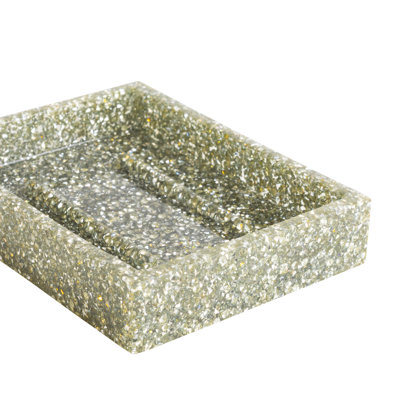 Porte-savon lumineux Sparkles Home | Résine cloutée de strass | Durable et facile à nettoyer