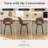 AriaHome 25" Upholstered Swivel Counter Stool with Low Back and Metal Footrest (Set of 4)-2131091934-2129825484
