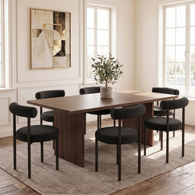 Contemporary Chic Upholstered Dining Chairs