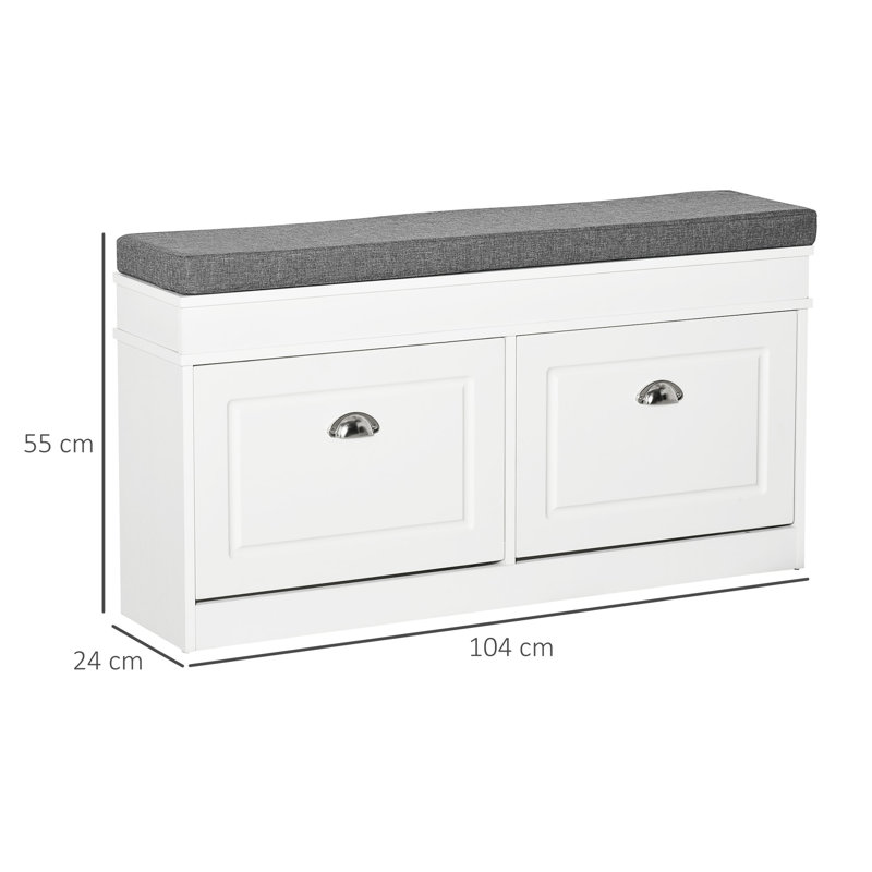 8 Pair Shoe Storage Bench