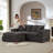 Modern Chenille Cloud Sofa, Freely Combinable, Comfortable To Sit On, Suitable For Modern Living Room Furniture In Homes, Apartments, And Offices-1547319515-1547319514