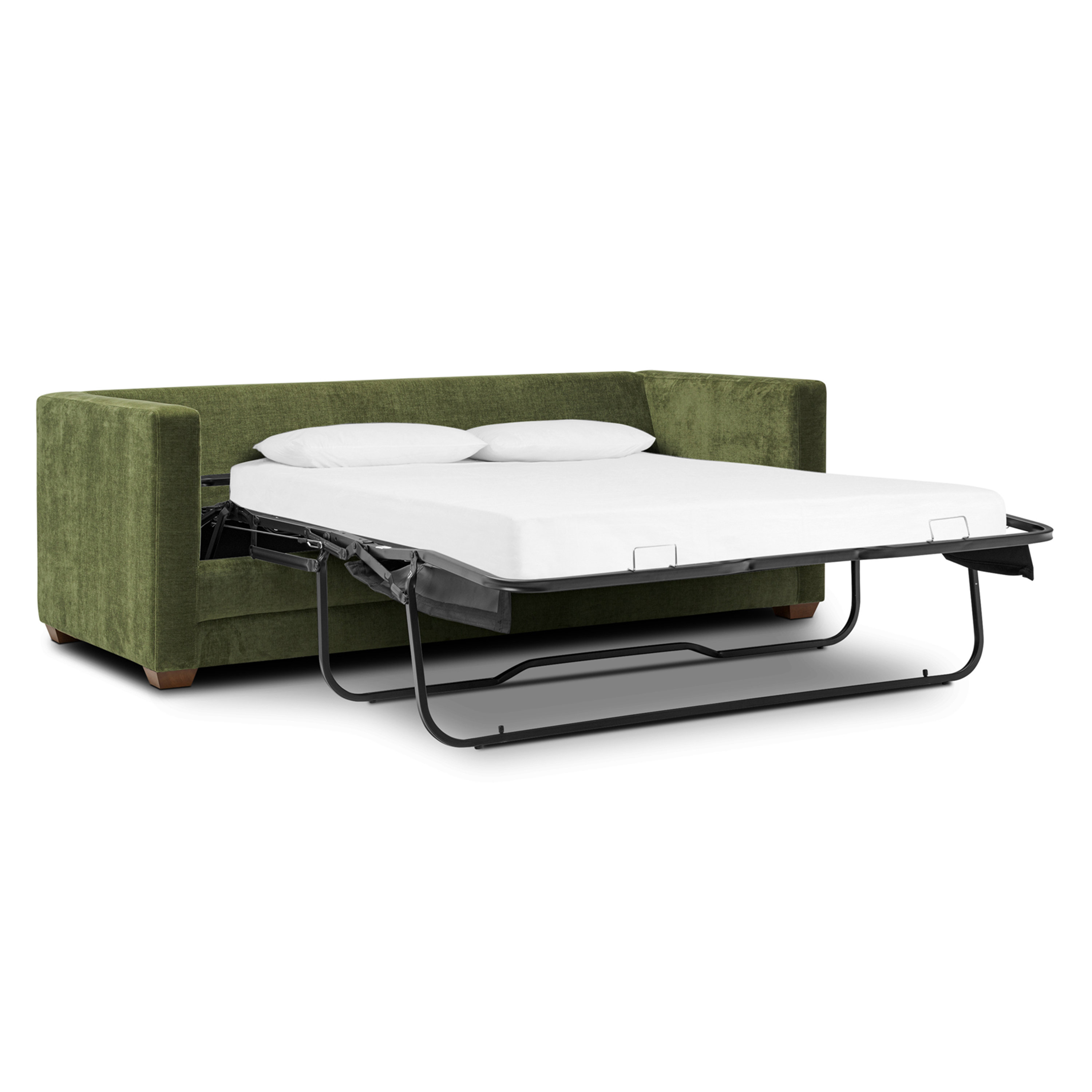 Wade Logan Hojovice 82'' Velvet Square Arm Sofa Bed & Reviews - Wayfair ...