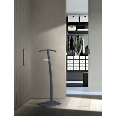 Ritzman Solid Wood Iron Freestanding Valet Stand