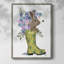Welly Buny and Bee, reproduction encadrée - bois massif-1013336596