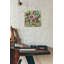 «Floral Fireworks» par Jeanette Vertentes, art mural en verre acrylique-252094195
