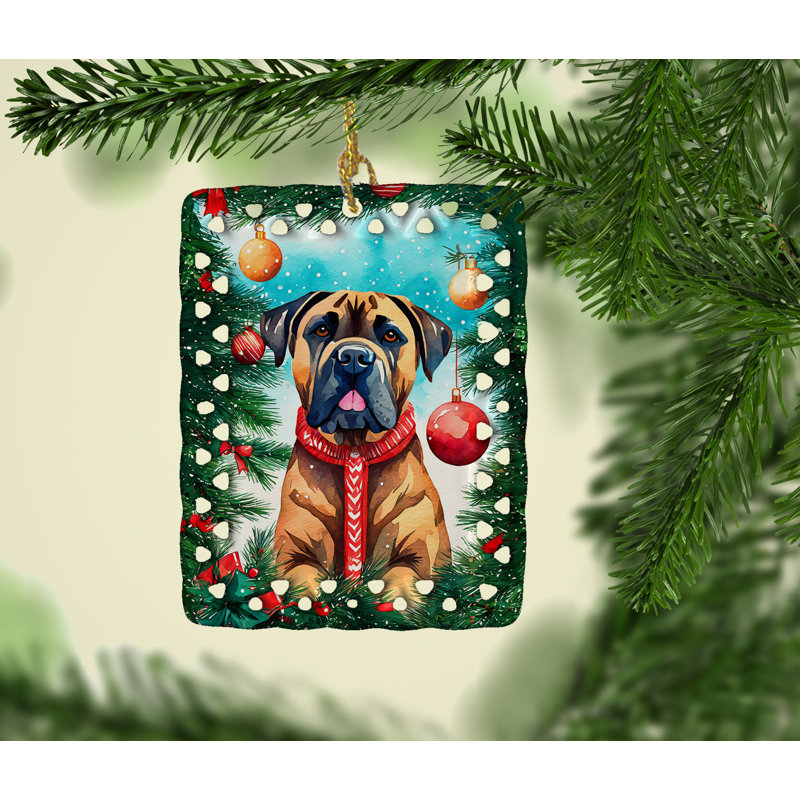 Ornement en porcelaine Cane Corso Christmas, Cane Corso 3407