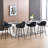 Faux Leather Bar Stool with Footrest-531926007