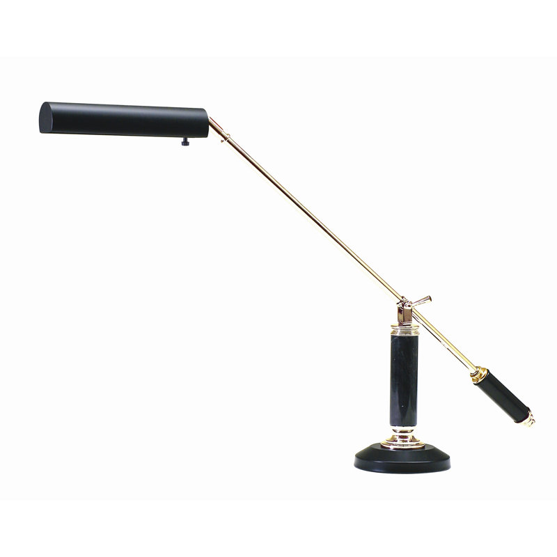 Grand Piano Table Lamp, Polished Brass and Black