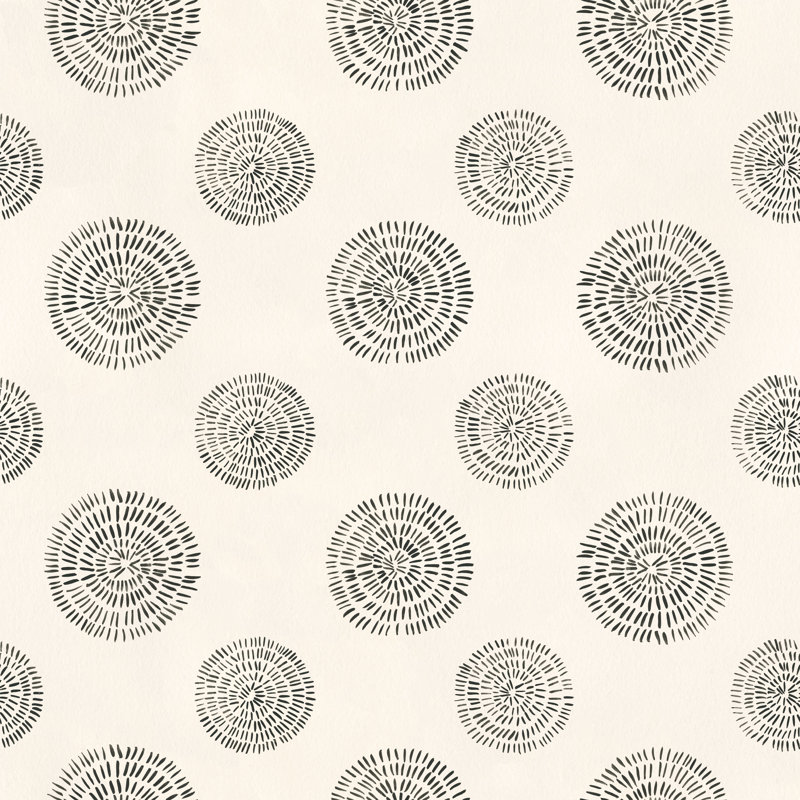 Susan Hable Geometric Wallpaper, Cream/Black