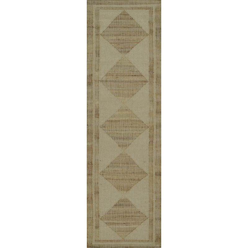 Erin Gates by Momeni Orchard Court Ivory Hand Woven Wool and Jute Area Rug, Runner 2'3" x 8'