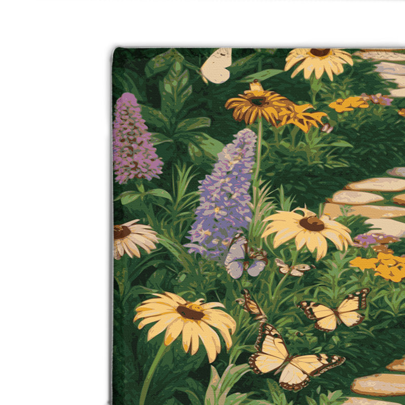 Tapis d'intérieur et d'extérieur vert Nature, Rectangle 4pi x 6 pi