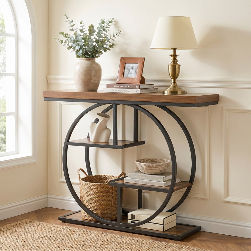 9.8cm Console Table, Brown