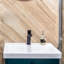 Accessoire de salle de bain chalet en résine